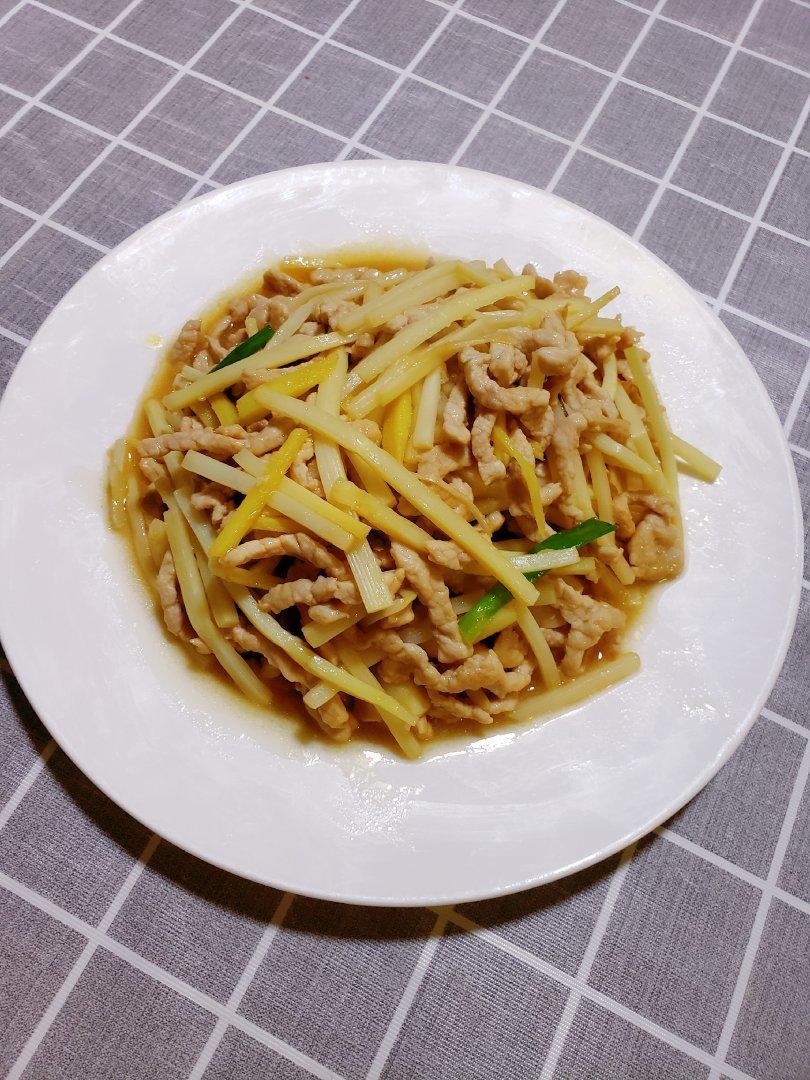 悦纳自己悦悦妈做的冬笋肉丝