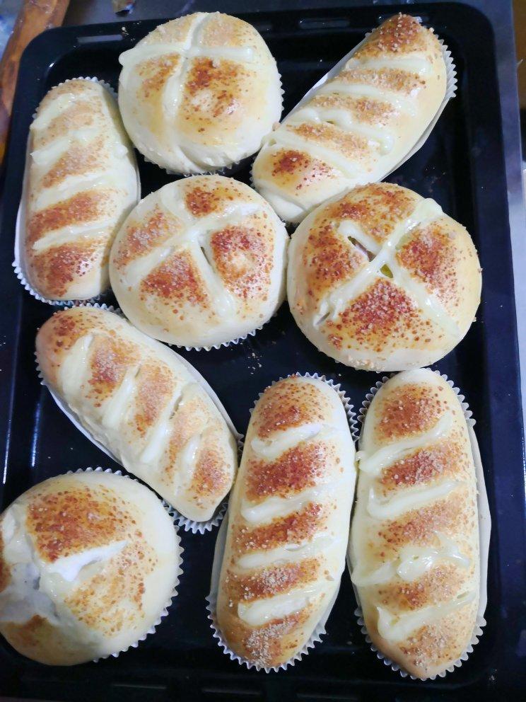 一次性发酵鱼籽香肠面包