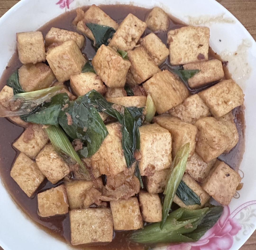 家常葱烧豆腐
