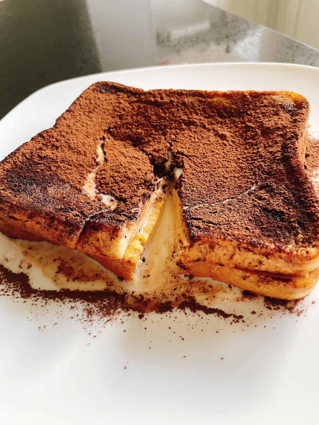 快手港式小甜品｜一秒流心的阿华田漏奶华西多士