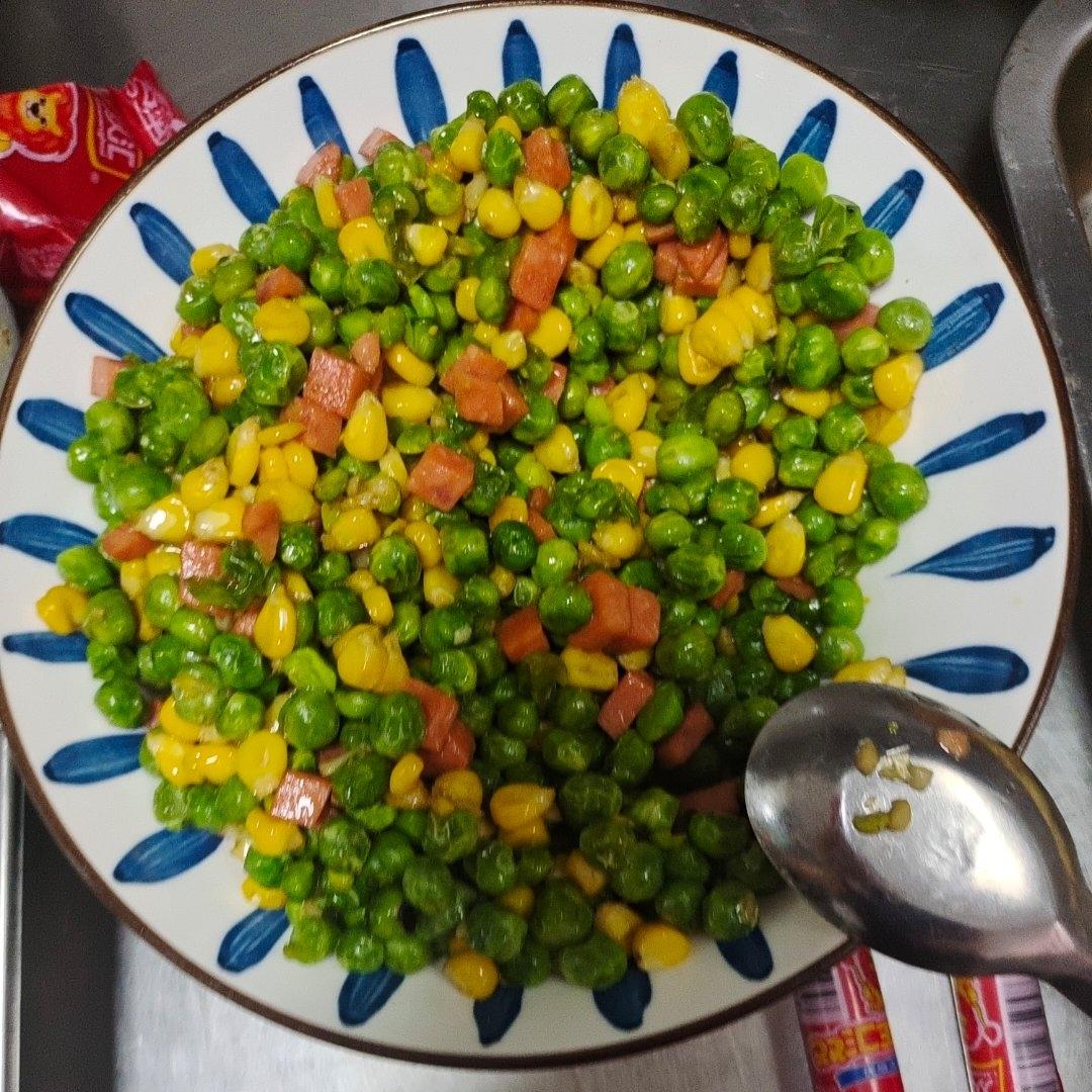 小朋友超爱的金玉满堂-豌豆炒玉米