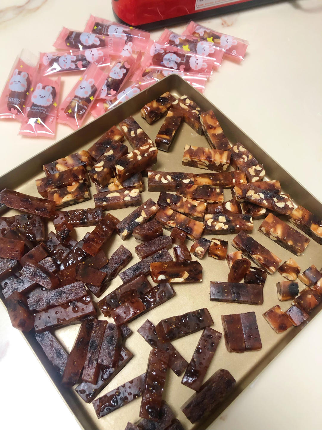 🔥红红火火过大年之莓莓坚果软糖，快手出货量大（含操作小视频）