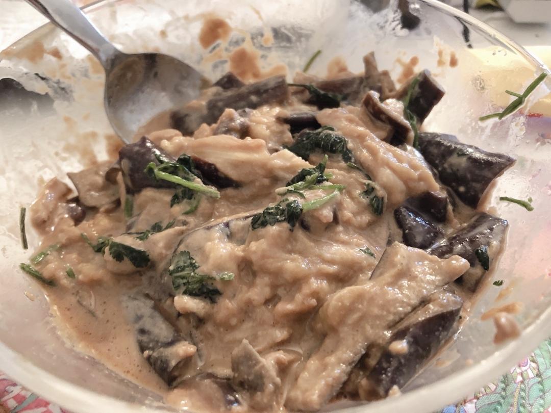 清爽解腻的麻酱拌茄子