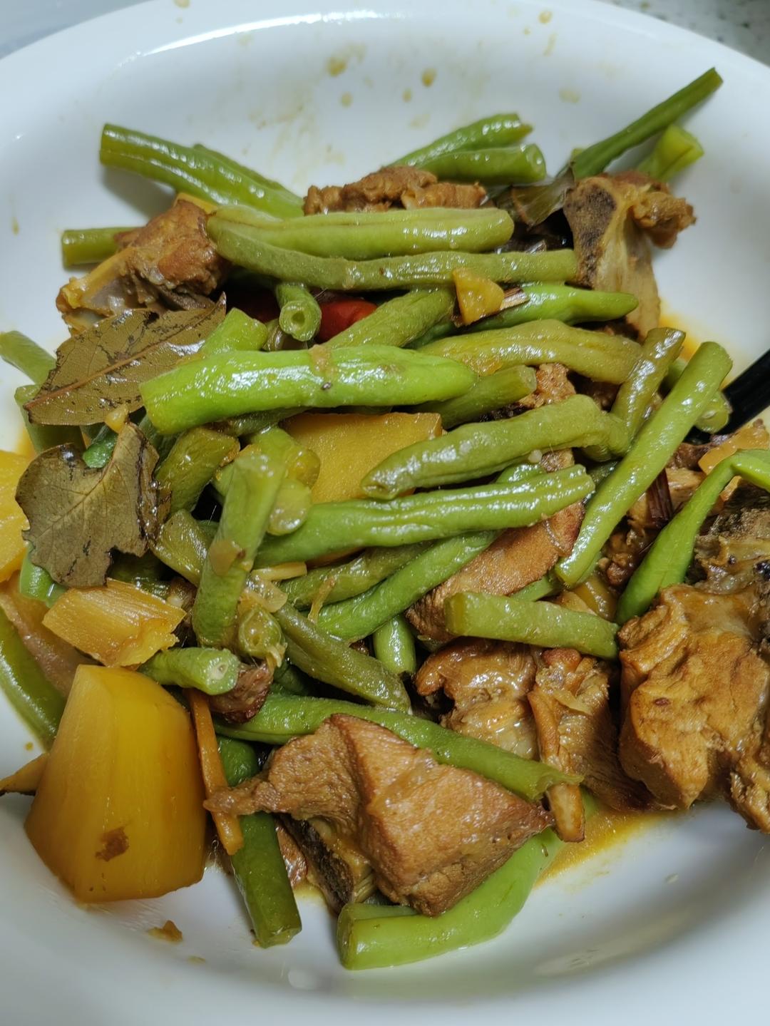 红焖小排炖土豆豆角