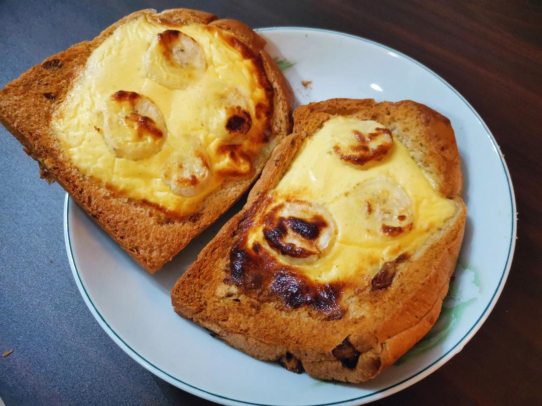 减脂低卡空气炸锅｜酸奶布丁吐司｜熔岩吐司