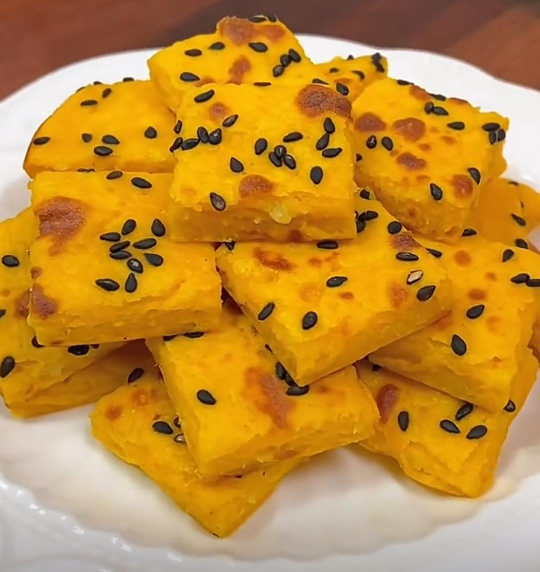 南瓜山药鸡蛋饼，营养又美味