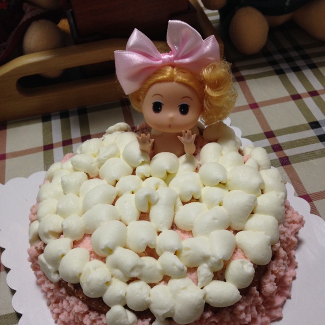 详细步骤制作泡泡浴娃娃蛋糕