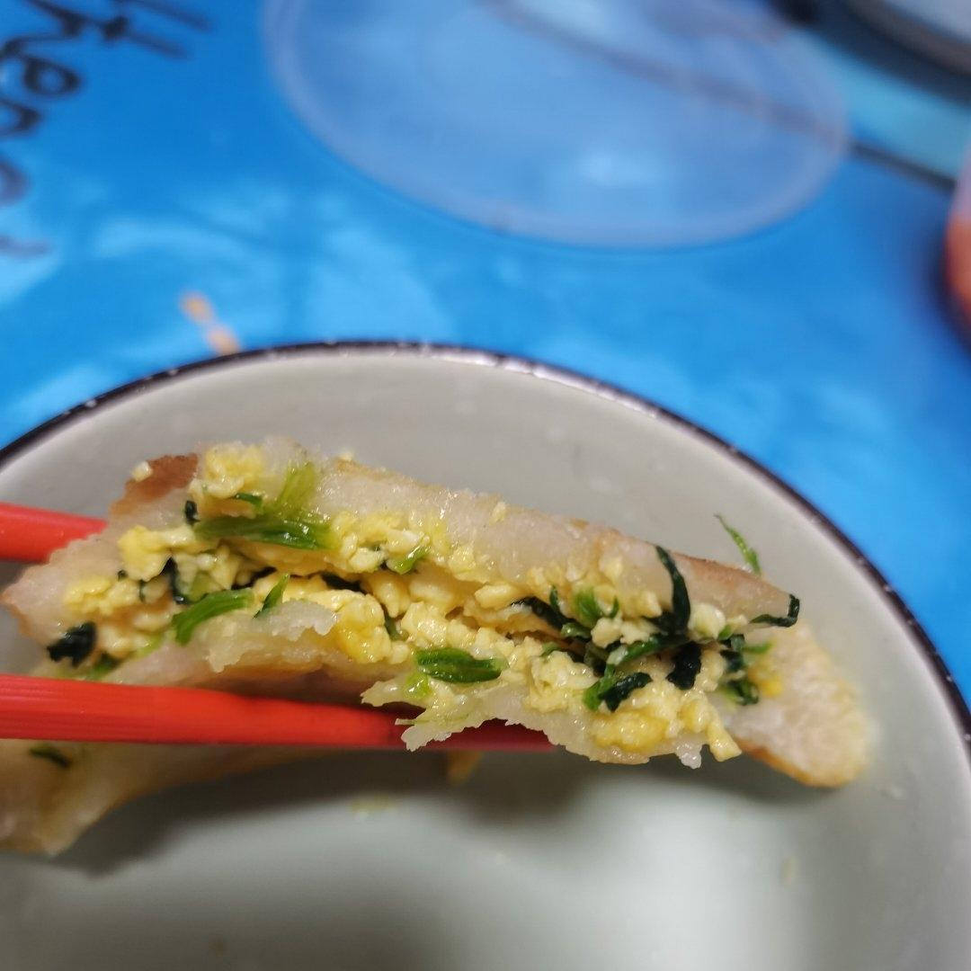 薄皮馅饼的制作方法（鸡蛋菠菜、鸡蛋韭菜馅儿饼）