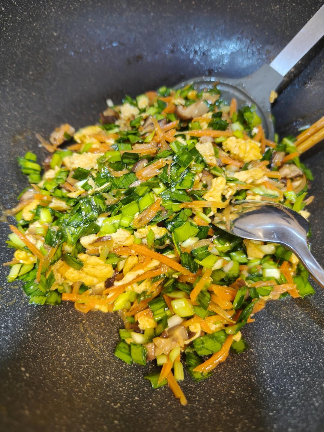 懒人蒸饺:超快手荠菜虾仁鸡蛋馄饨皮版