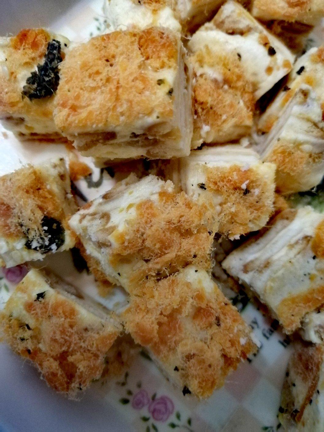 🔥咸蛋黄肉松雪花酥