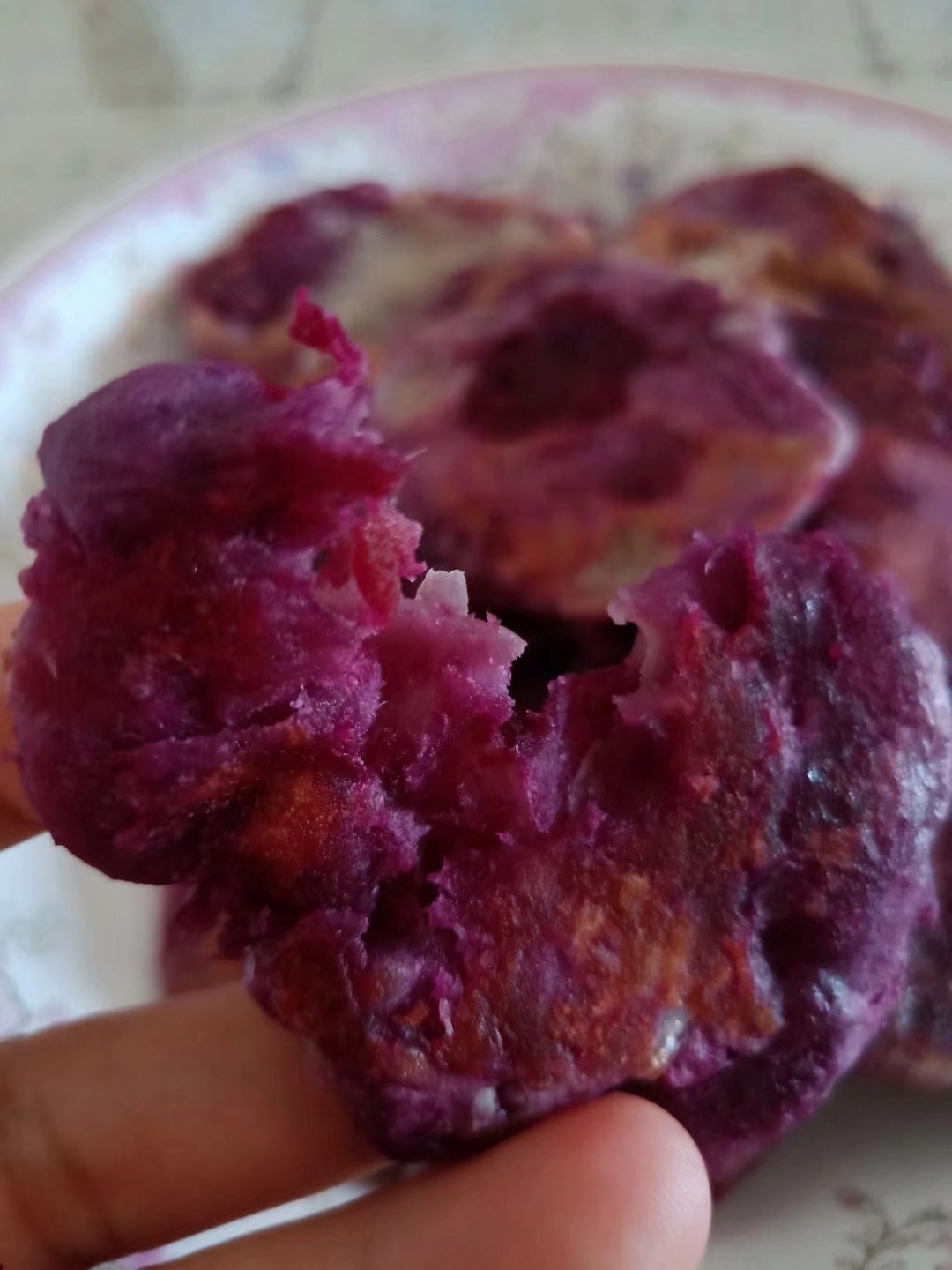 香煎紫薯饼的做法 步骤5