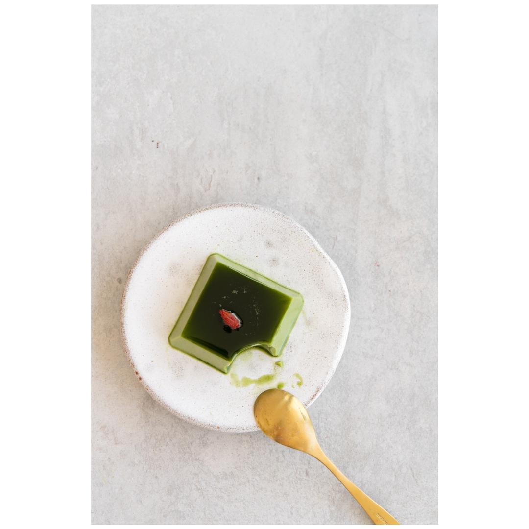 抹茶杏仁豆腐