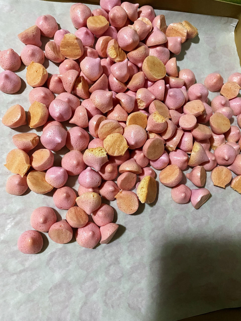百分之九十九成功的专业版火龙果溶豆做法附蛋白霜打发视频