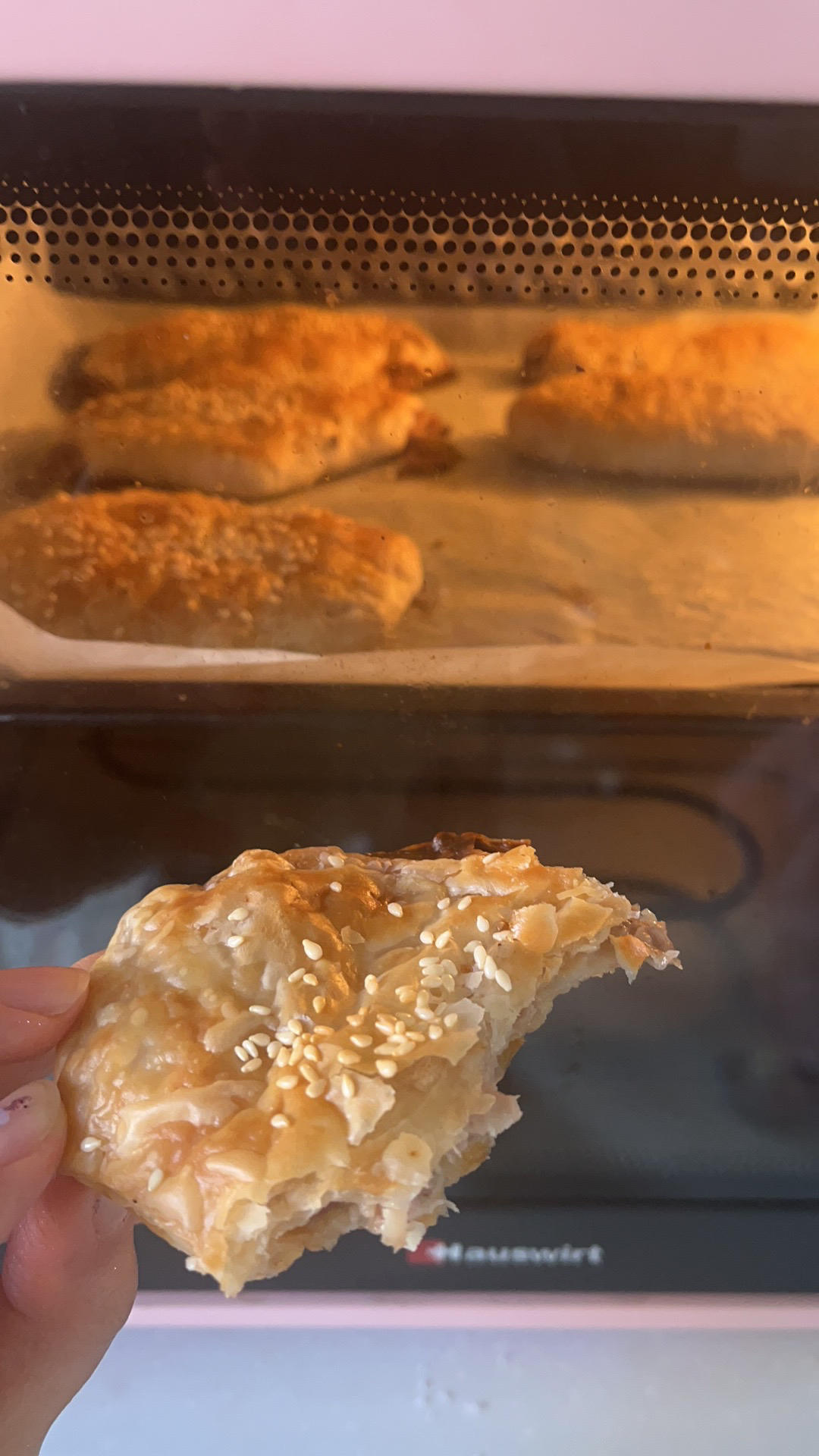 不用和面的快手锅盔，猪肉洋葱锅盔（手抓饼版），酥掉渣超好吃，凉了也不硬