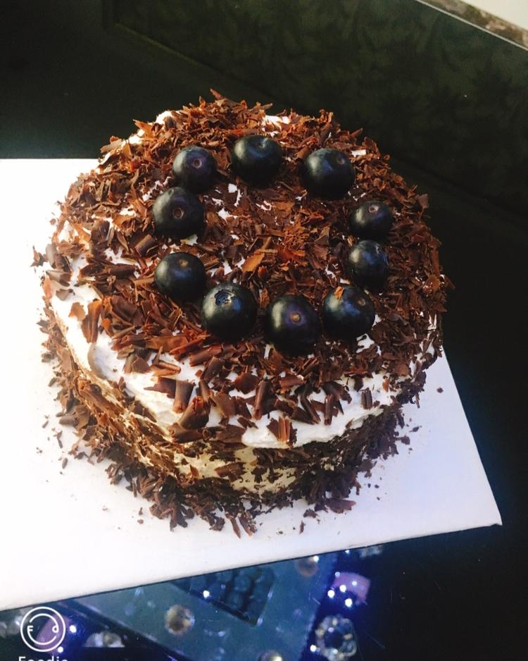 狼红帽的小外婆做的黑森林蛋糕 6寸