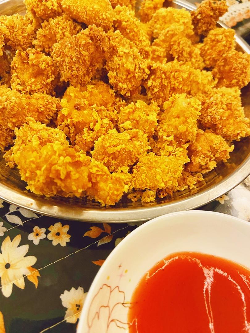 自制鸡米花(油炸)