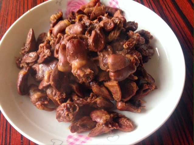 孜然烤鸡心