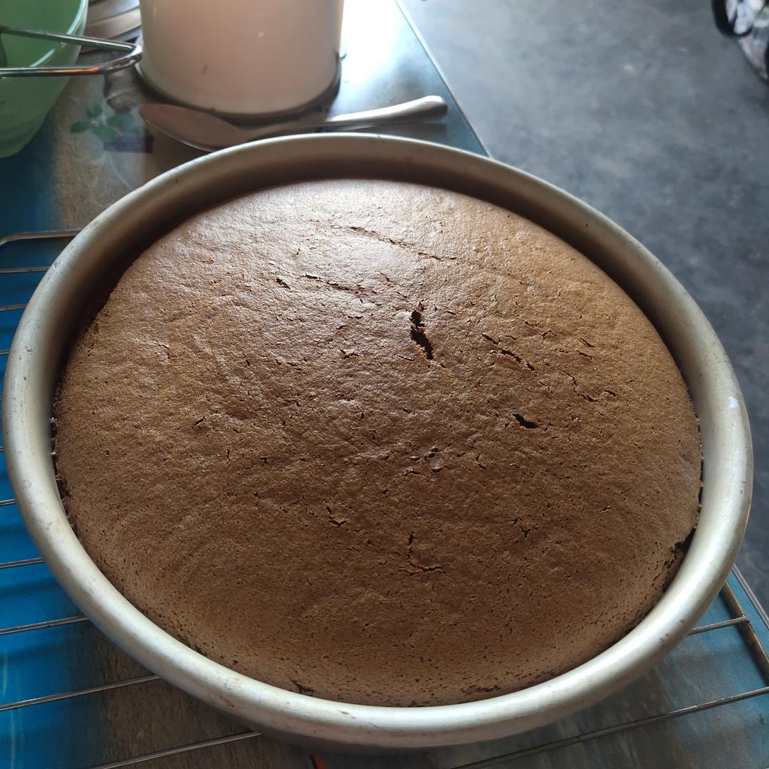 8寸可可戚风蛋糕