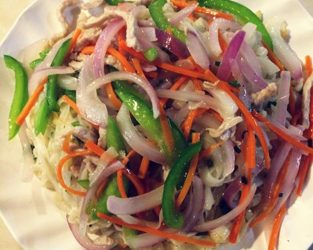 简单美味三丝炒粉