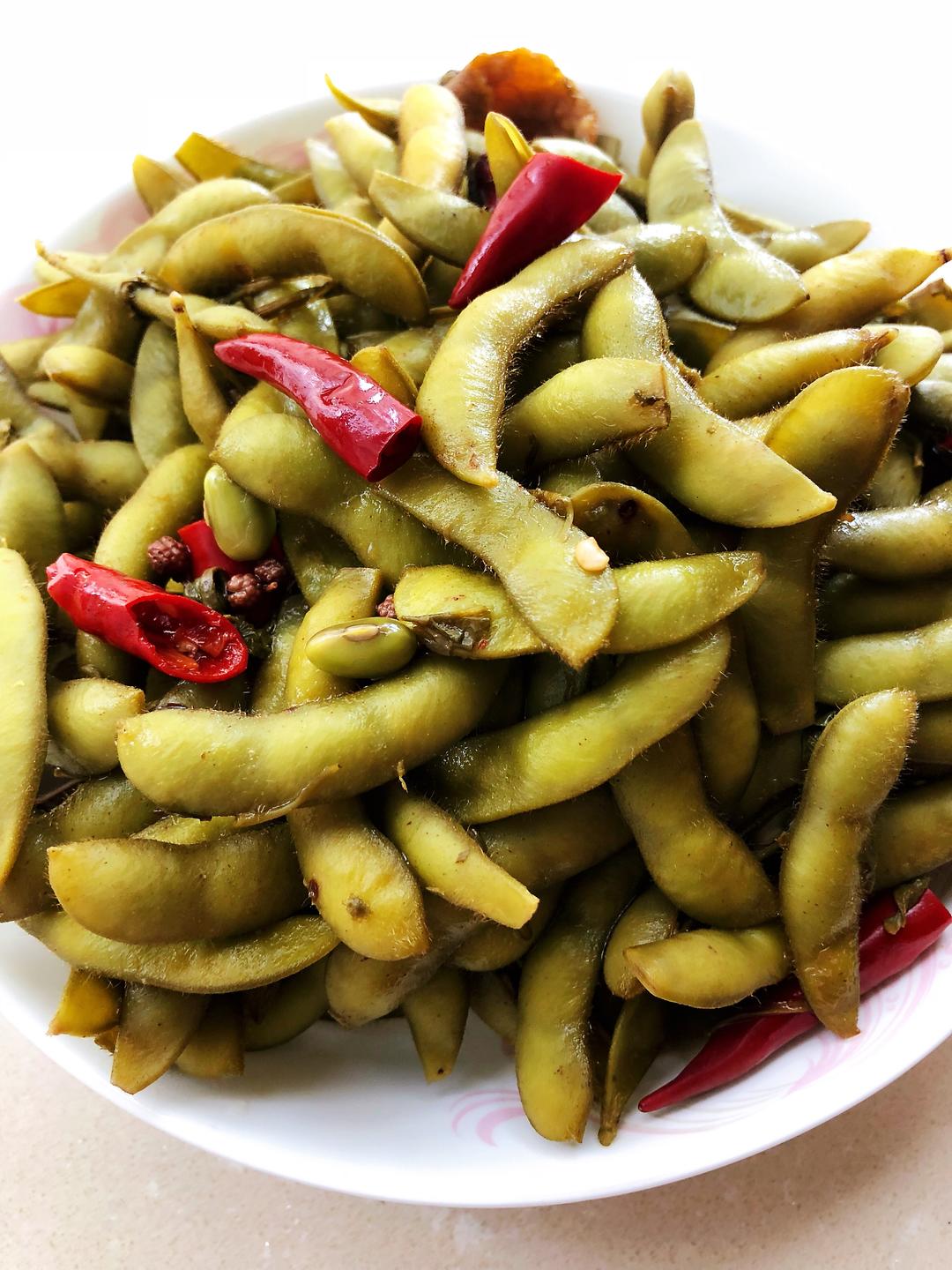 茶香盐水毛豆的做法