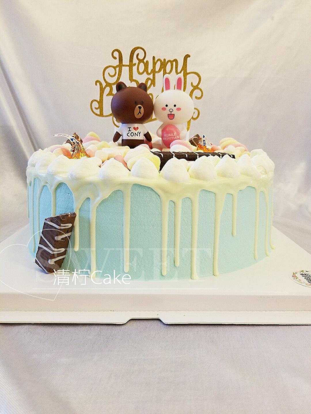 简单快手又美丽的芝士淋面