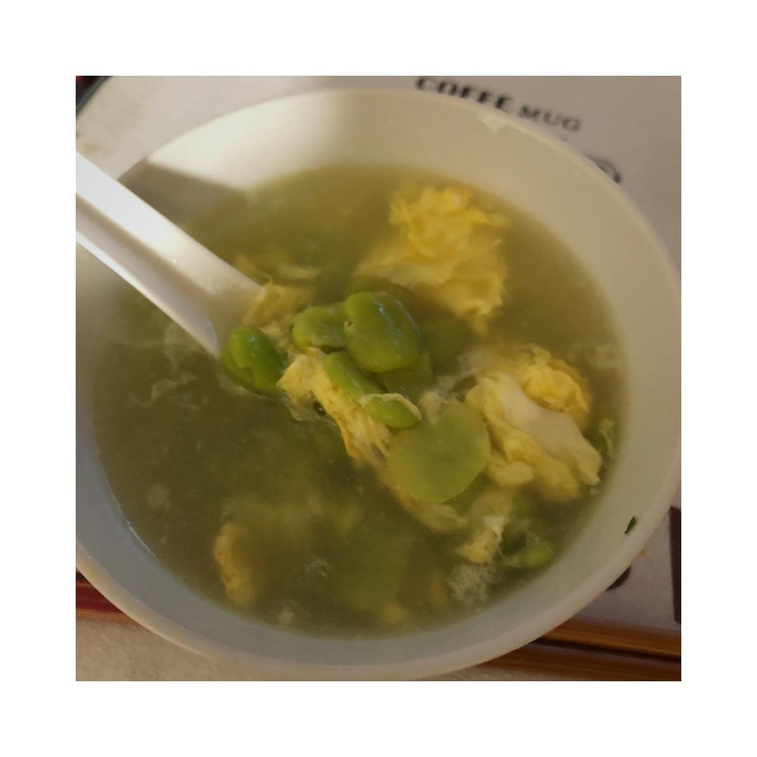 蚕豆鸡蛋汤