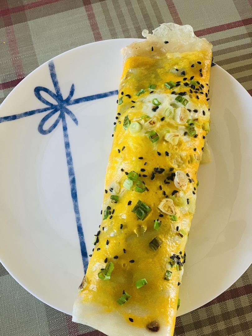 秒杀早餐摊不破皮大煎饼，步骤超详细