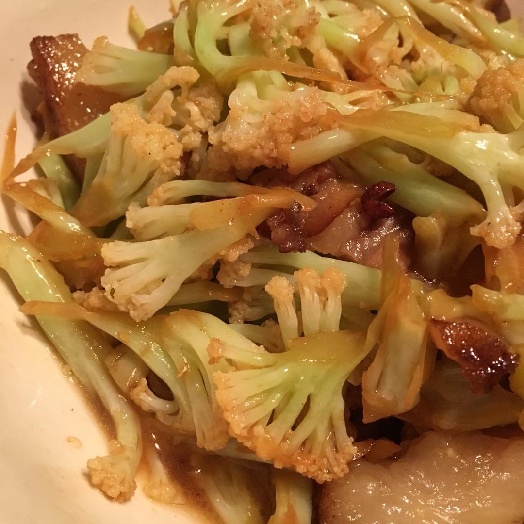 老丁的私房菜-干锅花菜