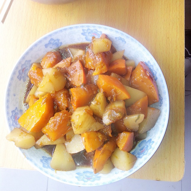 土豆炖南瓜
