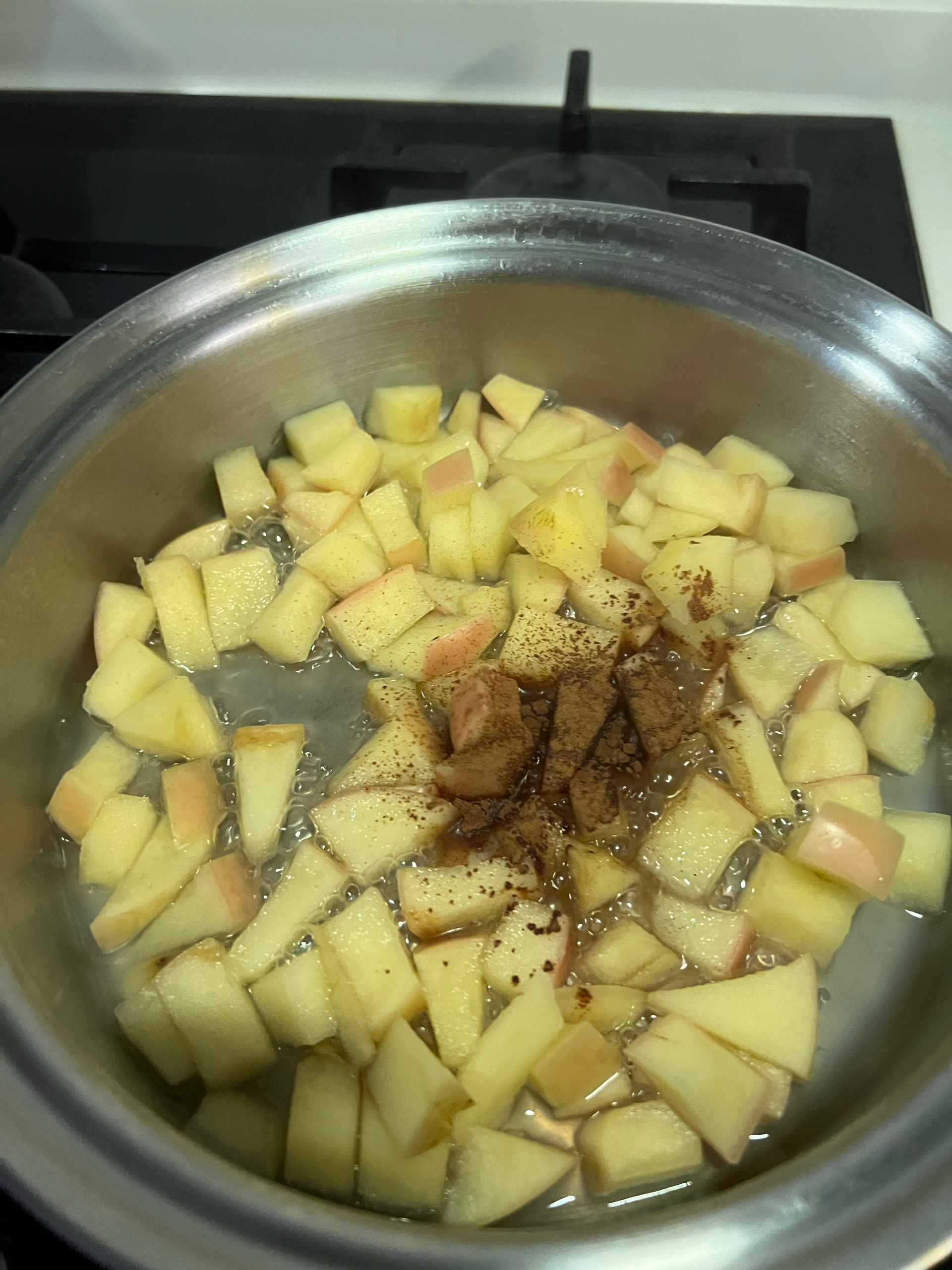 燕麦肉桂苹果派 Oats Cinnamon Apple Pie （无糖无油）的做法 步骤3