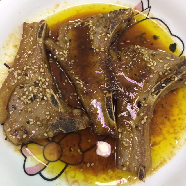 香煎小羊排