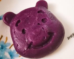 敏宝辅食—紫薯大米蒸糕的做法 步骤7