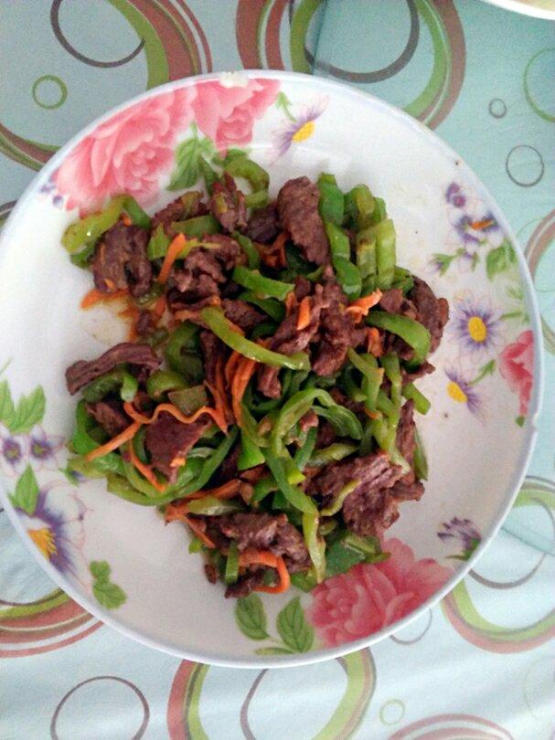 超级嫩的青椒牛肉丝
