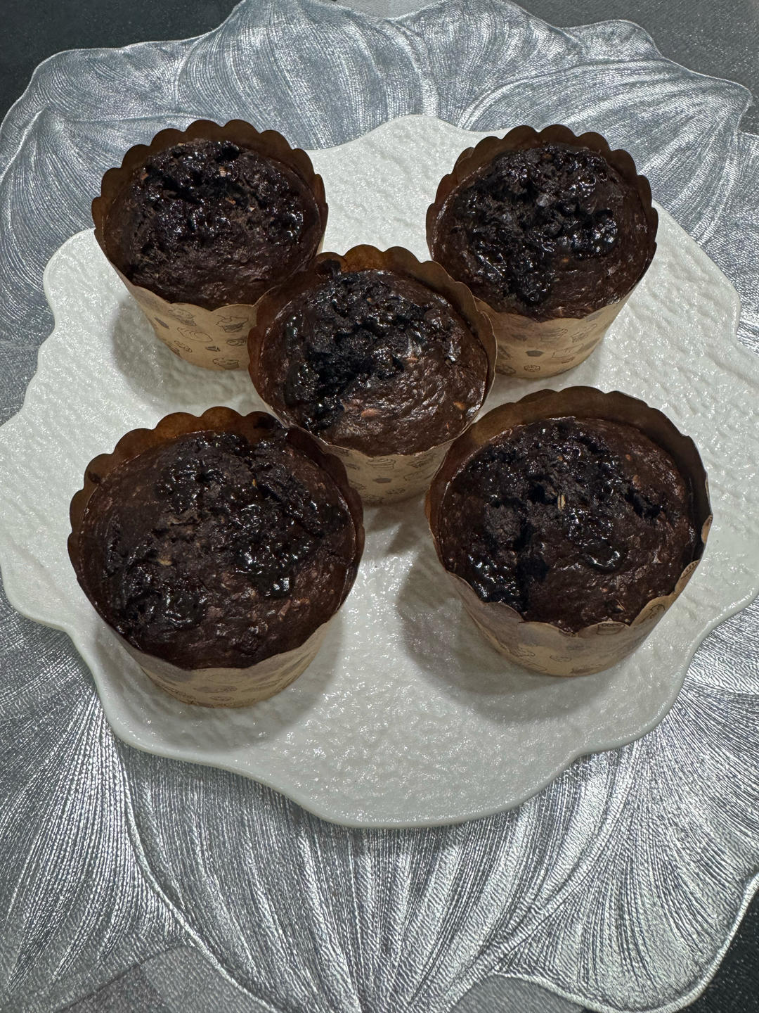 黑巧可可燕麦蛋糕