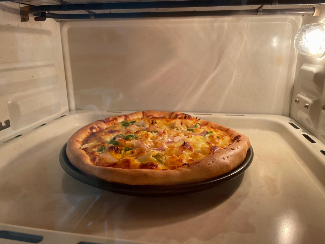 carinabaobao做的8寸纯手工什锦披萨