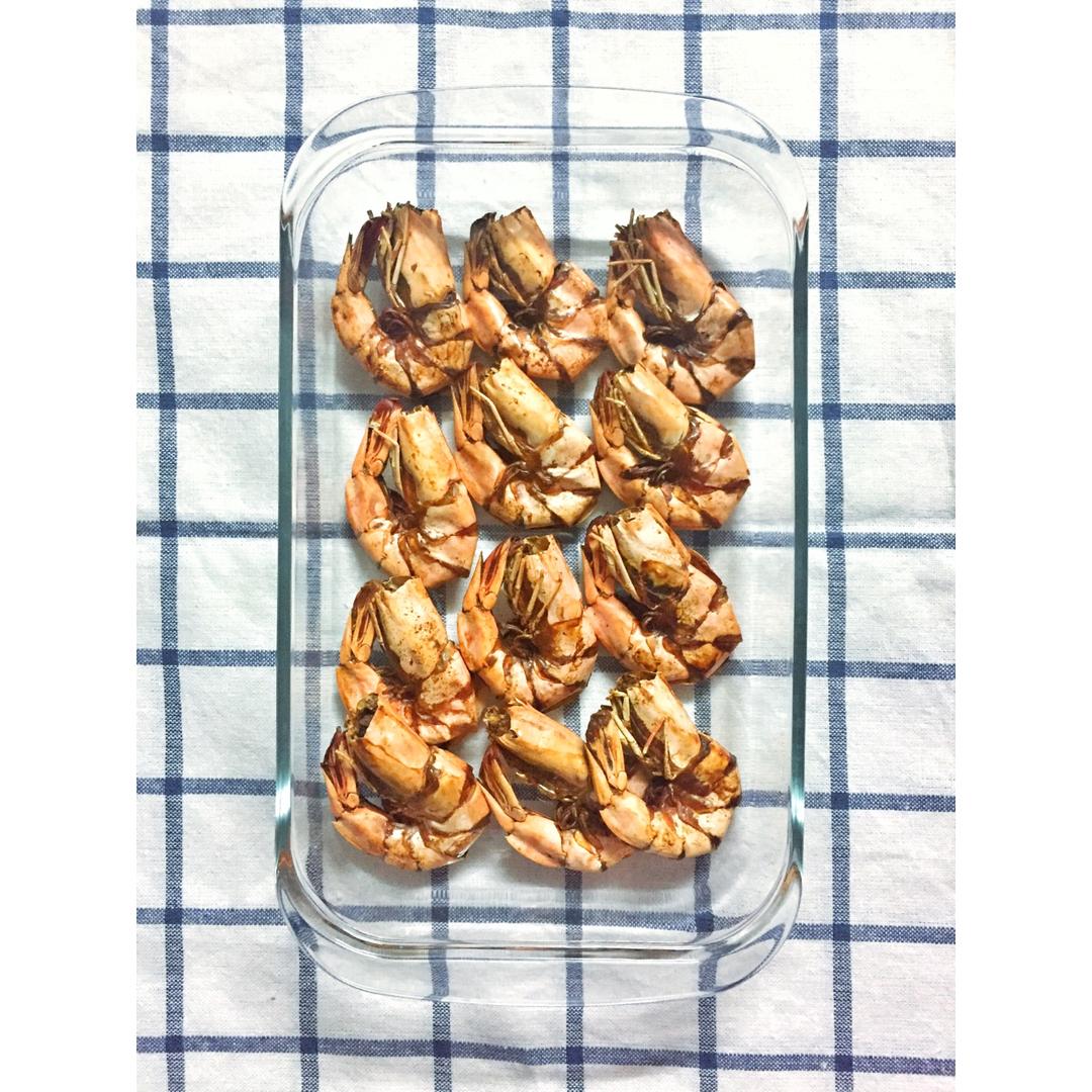 微波炉烤虾干