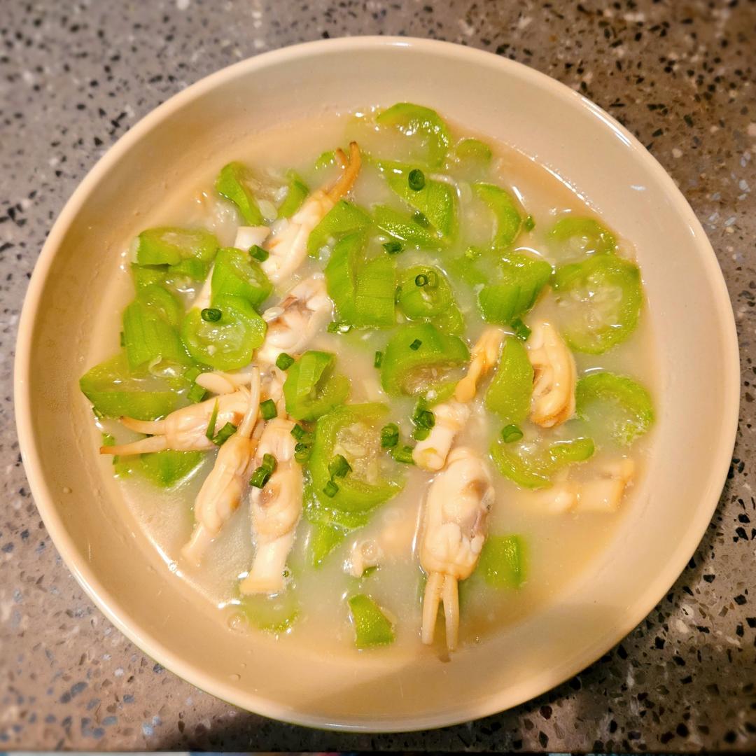 丝瓜炒蛏子