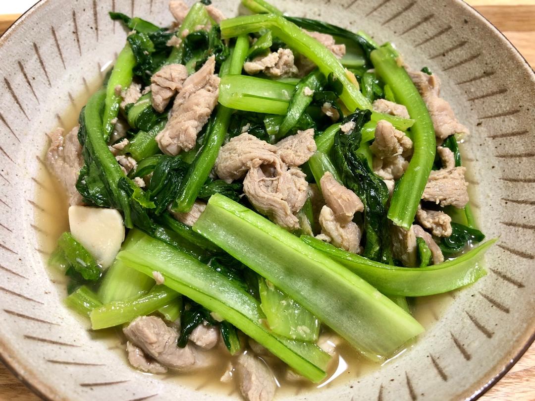 catcradle做的肉炒小白菜