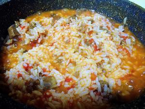 番茄牛肉烩饭的做法 步骤7
