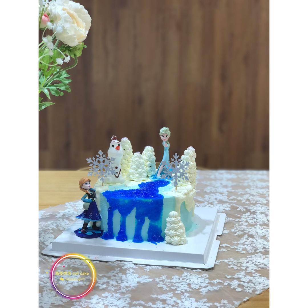 冰雪奇缘主题蛋糕