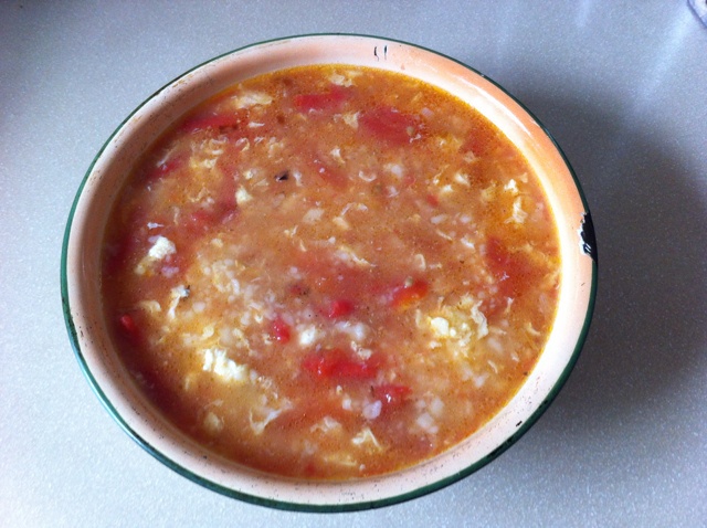 西红柿鸡蛋疙瘩汤