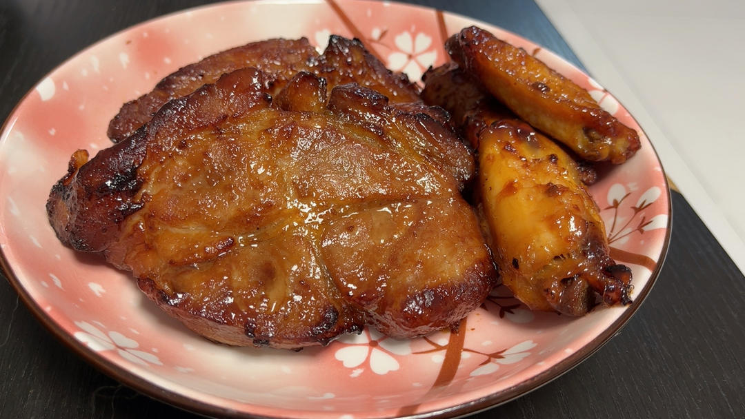鲜嫩多汁的空气炸锅版蜜汁叉烧