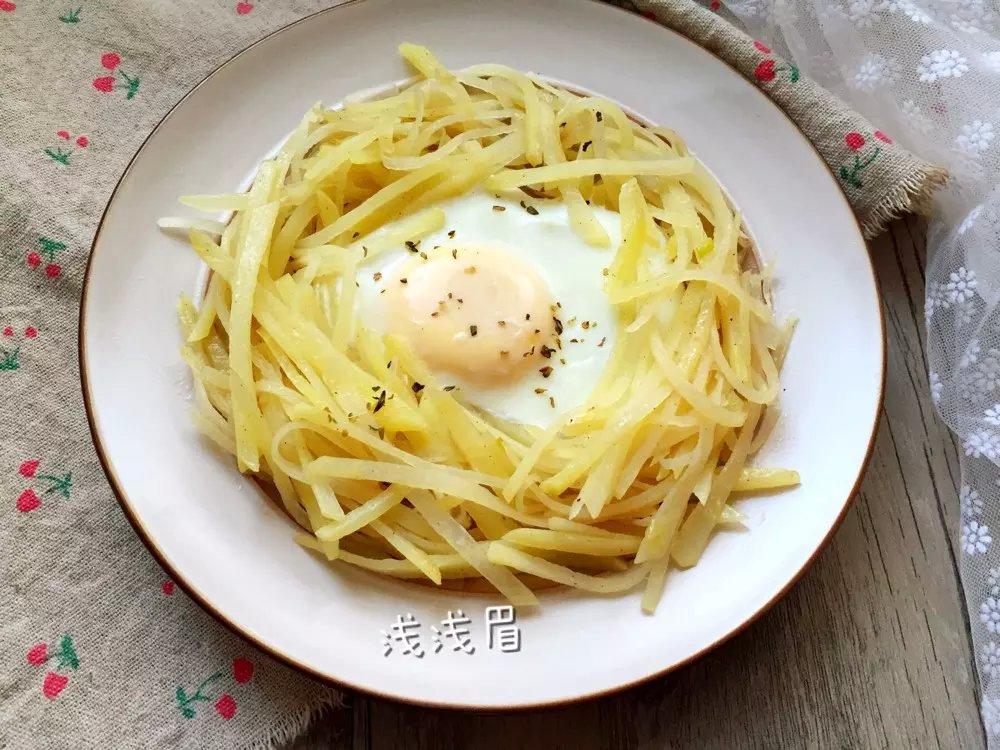 土豆丝煎蛋的做法