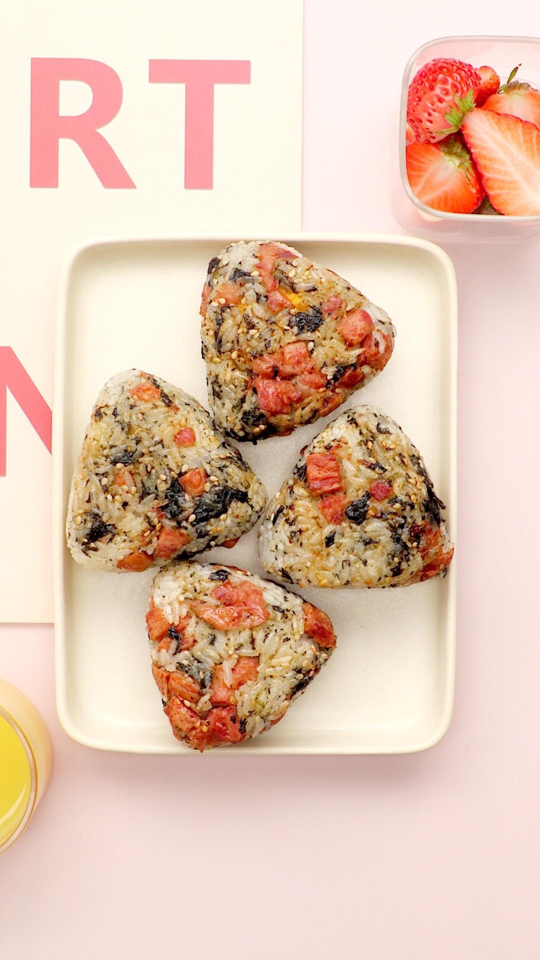 空气炸锅饭团的做法