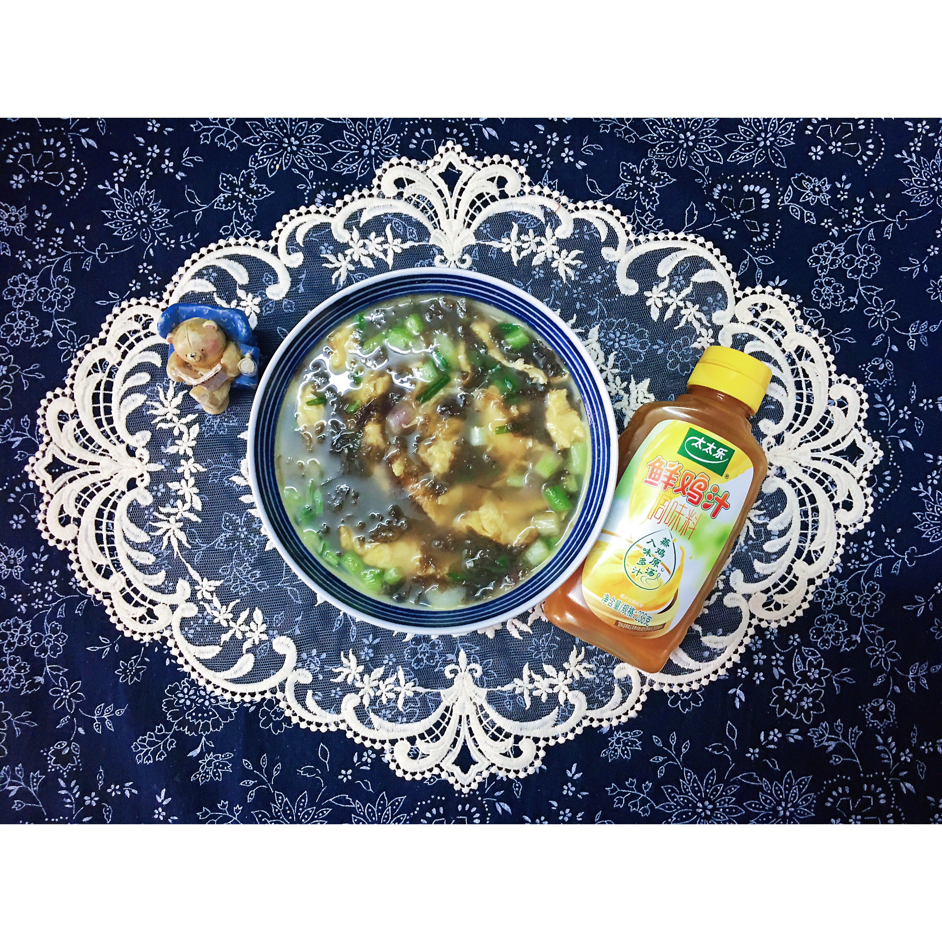 紫菜鸡汁蛋汤的做法