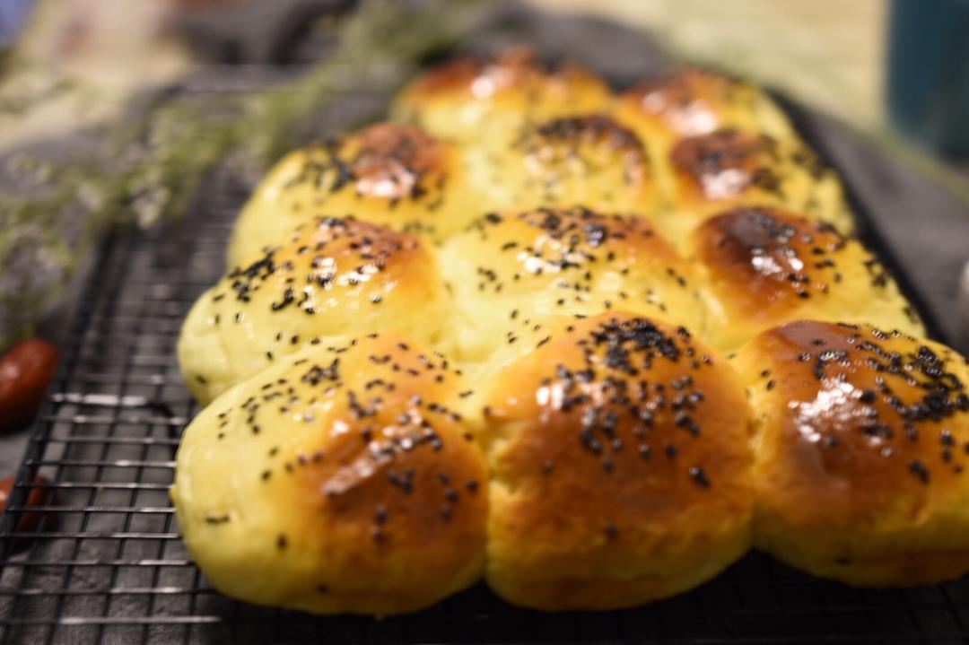 蜂蜜脆底小面包，简单易上手的营养早餐