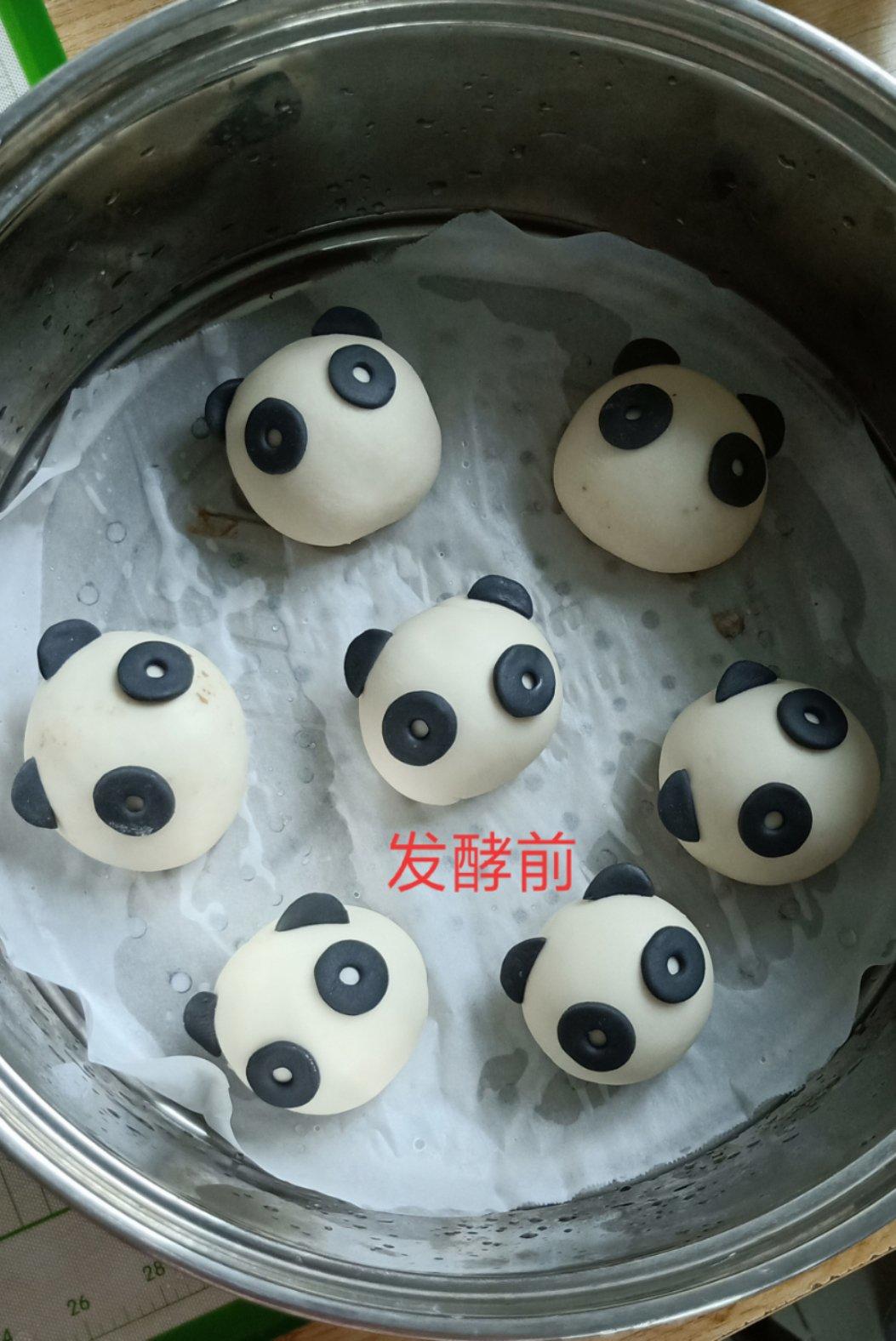 熊猫豆沙包&紫薯包