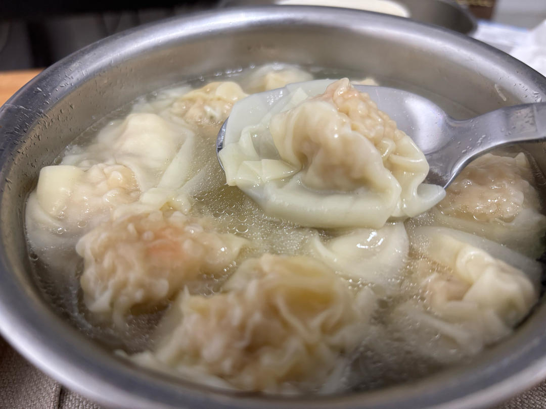 肉不柴的馄饨馅