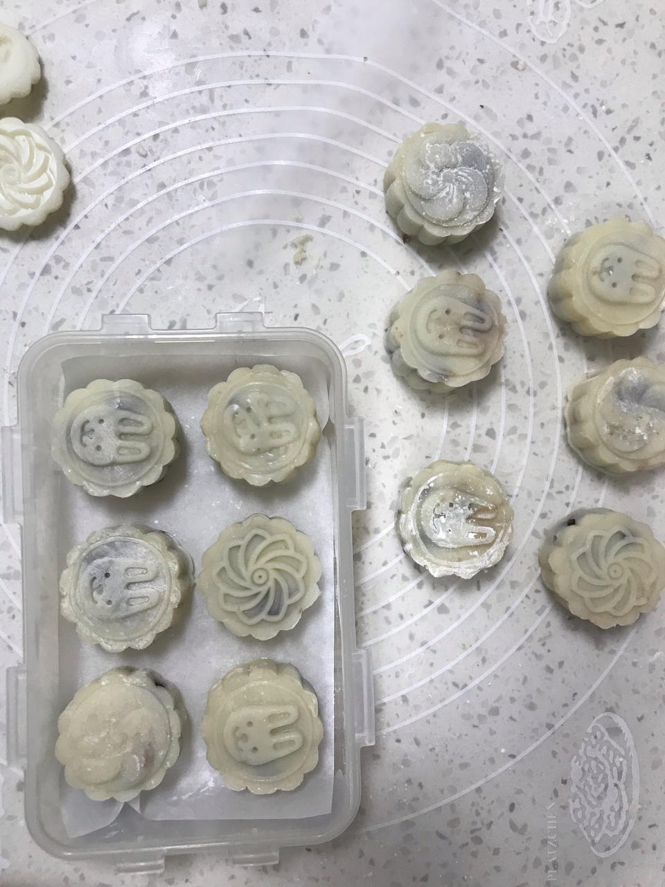 冰皮豆沙月饼
