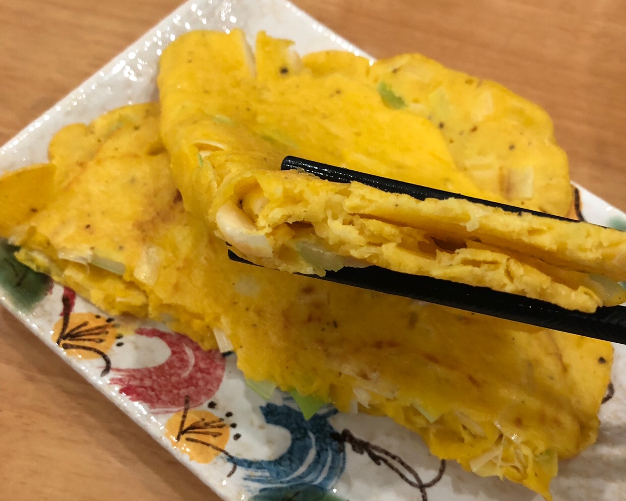 减脂早餐-大葱鸡蛋玉米面饼(研究玉米面怎么做不难吃之一)的做法
